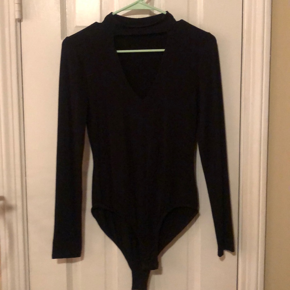 High neck leotard